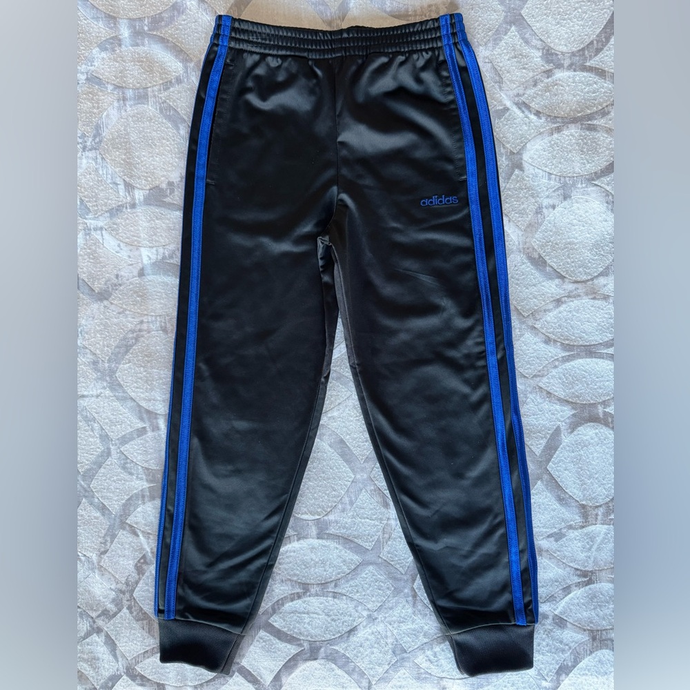 Adidas Boy’s Blue Stripe Jogger Sweatpants